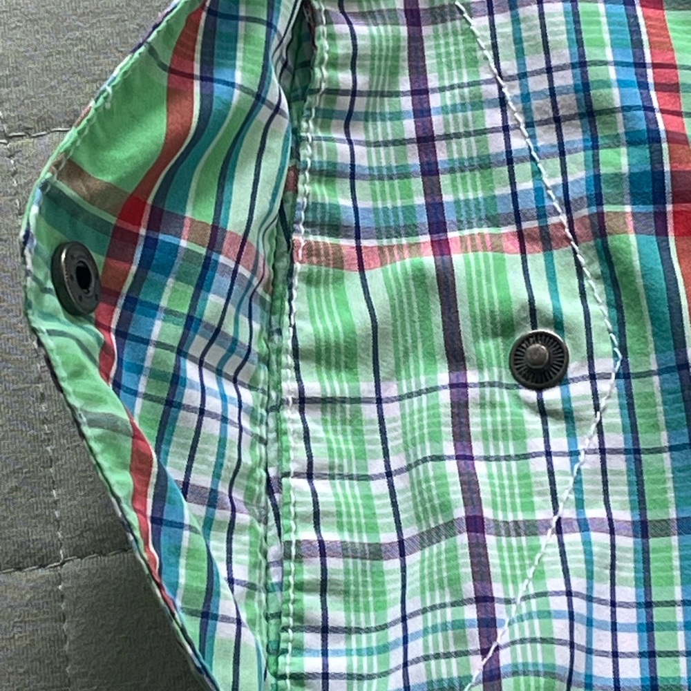 Ralph Lauren Polo Green Plaid Swim Trunks Swim Wear Size 36 - Picture 5 of 15
